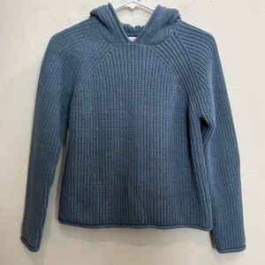 Zara knit blue hoodie size 13–14
